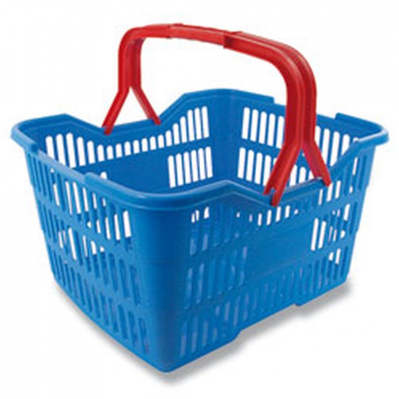 HEIDRUN TWILLIE nákupní košík 22 x 40 x 30 cm modrý 1103