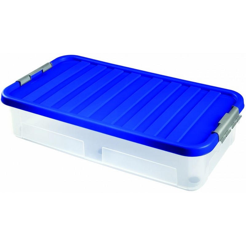 HEIDRUN Box úložný pod postel s víkem, 80 x 40 x 18 cm, 40 l, transparentní 1616