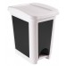 HEIDRUN Odpadkový koš pedálový, 45 x 29,5 x 40 cm, 30 l, bílá 1494
