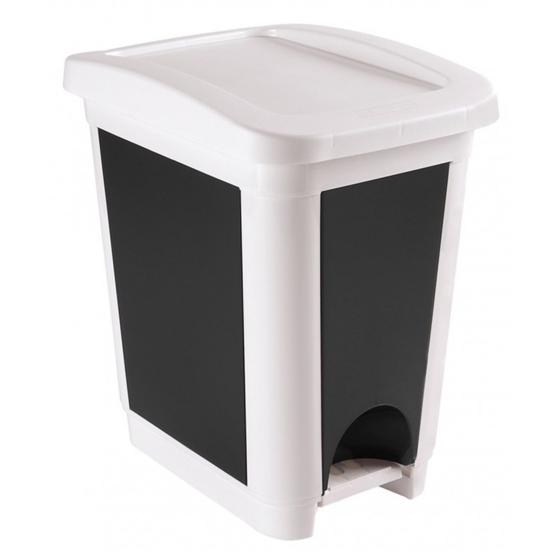 HEIDRUN Odpadkový koš pedálový, 45 x 29,5 x 40 cm, 30 l, bílá 1494
