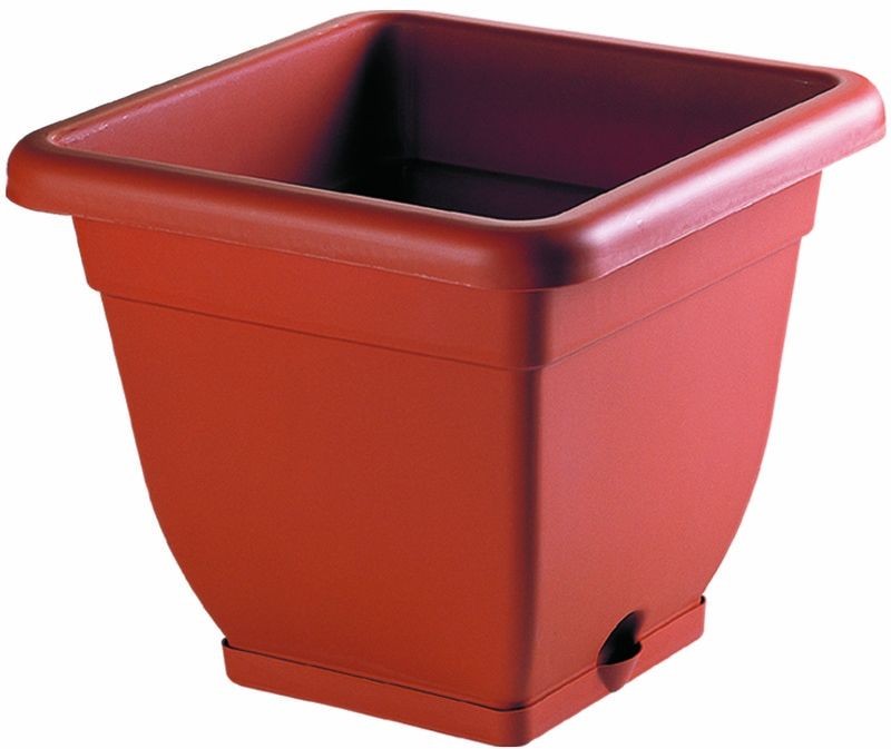 HEIDRUN Květináč s miskou čtvercový BELL velký