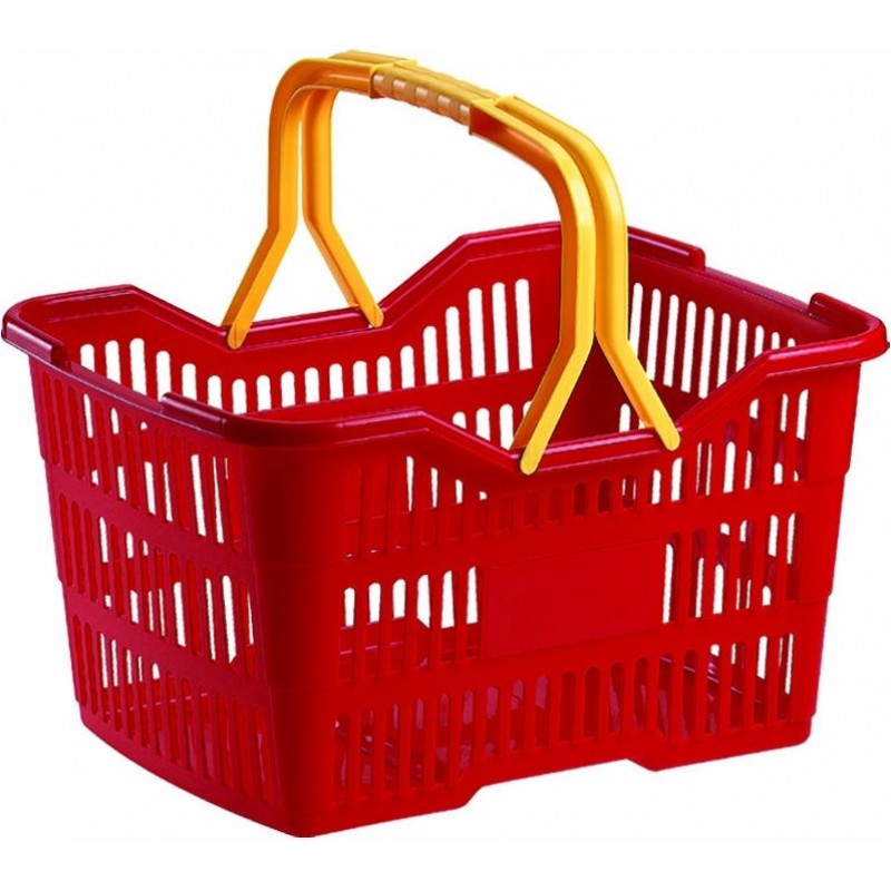 HEIDRUN TWILLIE nákupní košík 22 x 40 x 30 cm červený 1103