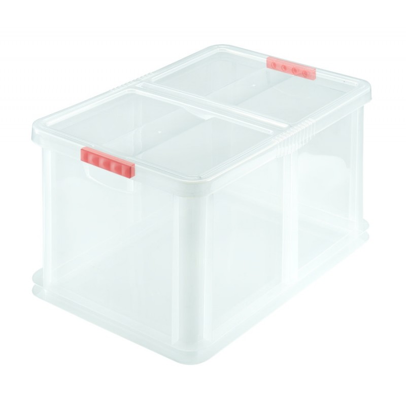 HEIDRUN UNIBOX s víkem 39,5 x 29,5 x 21 cm, 18 l, transparentní, 7083