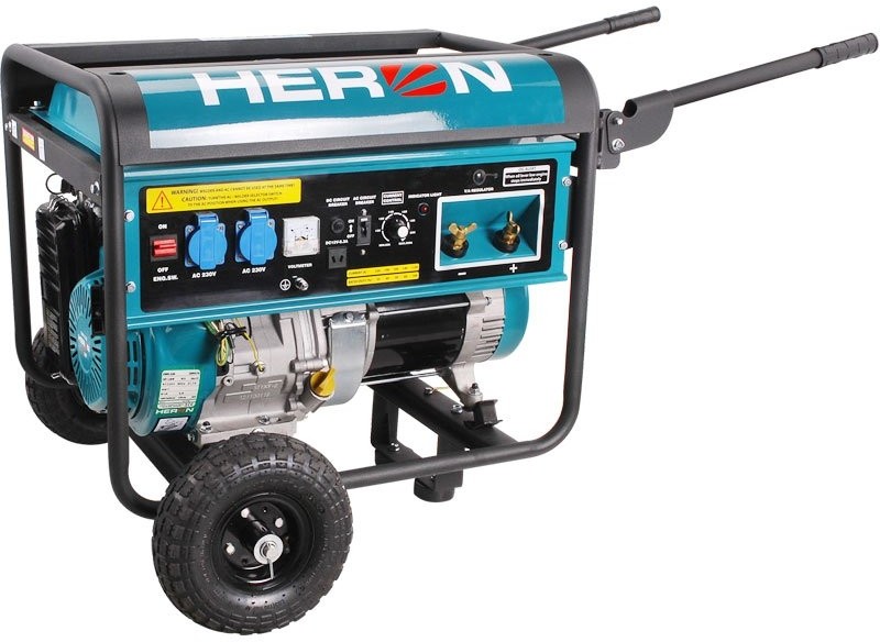 HERON EWH 220 elektrocentrála se svářečkou 220A, 14HP / 5,5kW 8896310