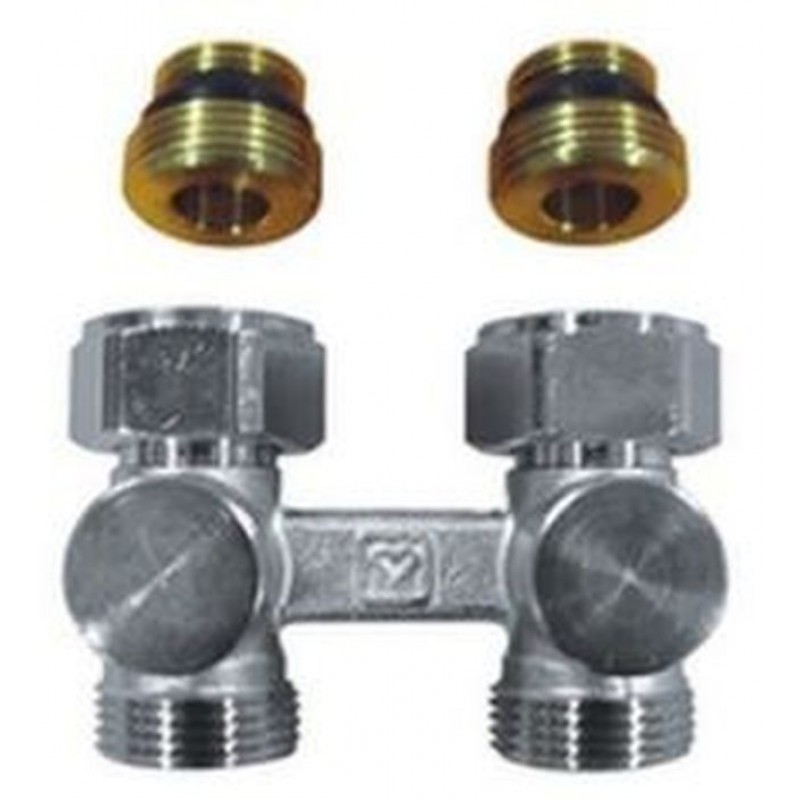 HERZ 3000 uzavíratelné šroubení "H" pro VK radiátory, Rp 1/2 x G 3/4, přímé, 1376602