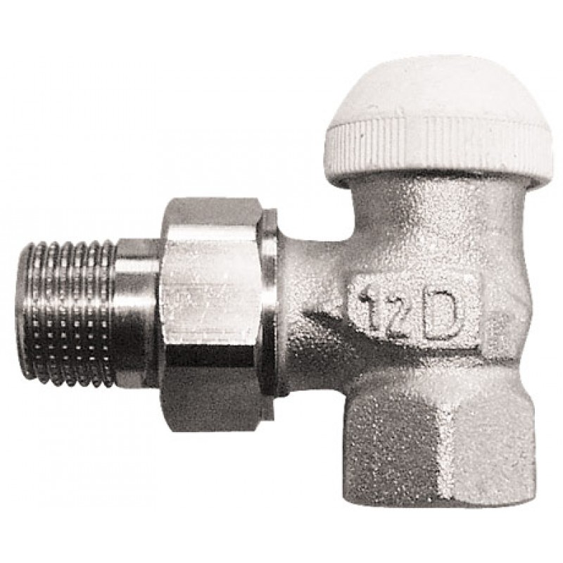 HERZ TS-90- Termostatický ventil rohový 1", M 28x1,5 bílá krytka 1772493 HERZ TS-90- Termostatický ventil rohový 1", M 28x1,5 bílá krytka 1772493