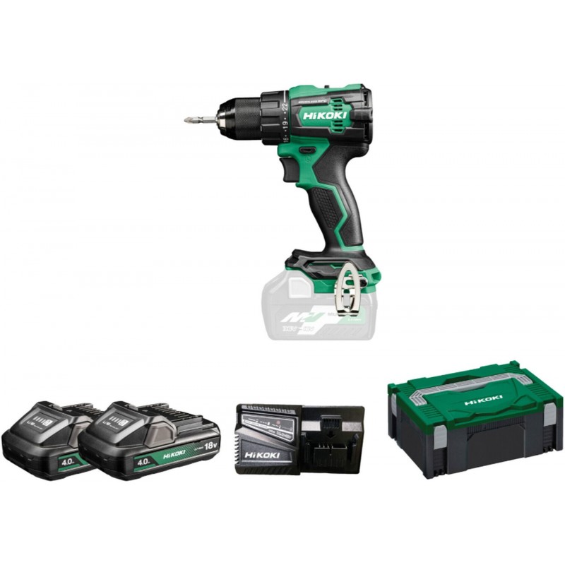 HIKOKI DS18DEWHZ Aku vrtačka/šroubovák (18V/2x4,0Ah) kufr