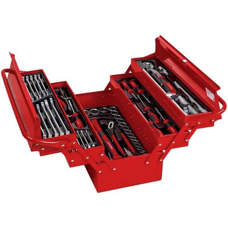 HOLZMANN Plechový box s nářadím (86ks) WZK86CRV HOLZMANN Plechový box s nářadím (86ks) WZK86CRV