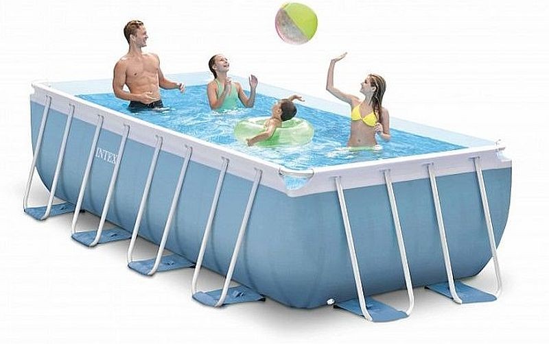 INTEX PRISM FRAME RECTANGULAR POOL 400 x 200 x 100 cm 26776GN INTEX PRISM FRAME RECTANGULAR POOL 400 x 200 x 100 cm 26776GN
