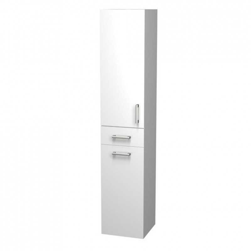 INTEDOOR vysoká koupelnová skříňka 35 cm pravá bílá NY SV 35 1Z L K 01