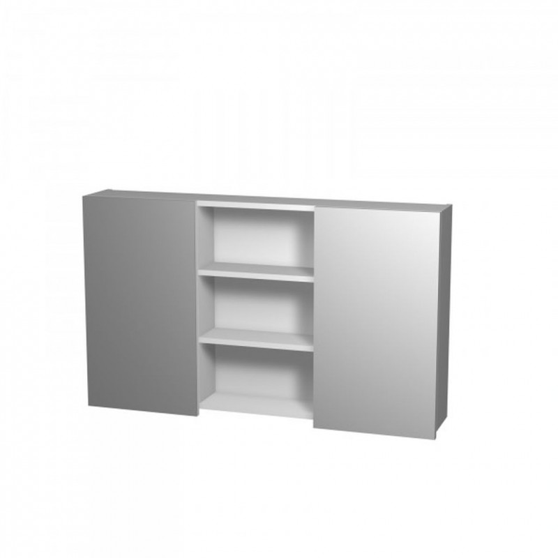 INTEDOOR NY ZS zrcadlová skříňka 120 x 72 cm bílá NY ZS 120 01