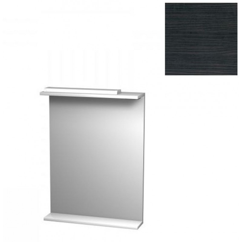 INTEDOOR KLASIK zrcadlová stěna 60x80 cm s osvětlením černá ZS 60 81