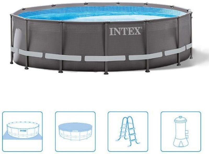 INTEX ULTRA FRAME POOL 4,88 x 1,22 m s filtrační pumpou ( 12V ) 26322GN INTEX ULTRA FRAME POOL 4,88 x 1,22 m s filtrační pumpou ( 12V ) 26322GN