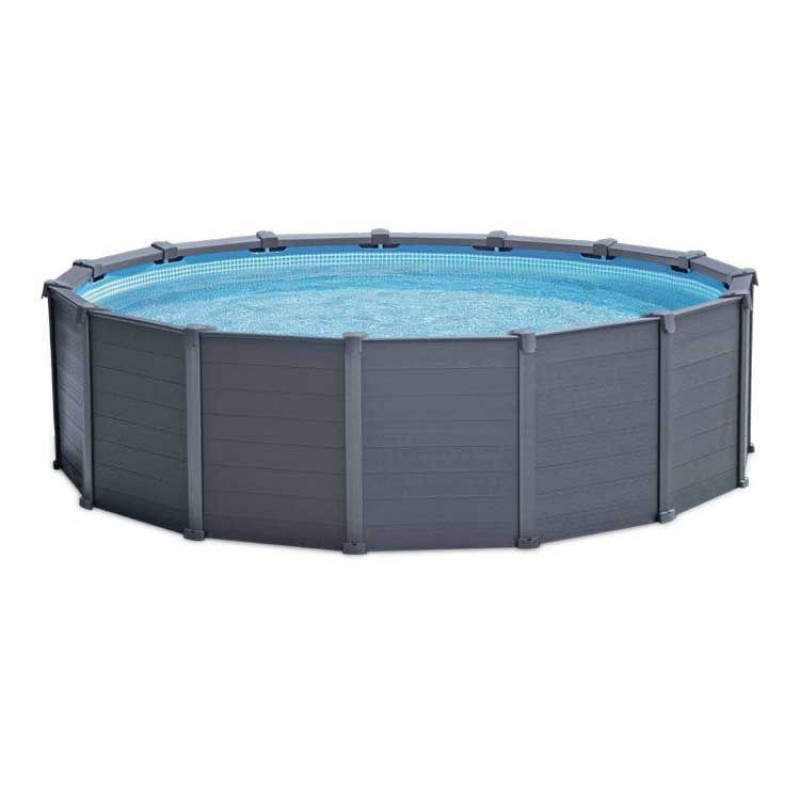 INTEX GRAPHITE GRAY PANEL POOL 4,78 x 1,24 m, 26382GN INTEX GRAPHITE GRAY PANEL POOL 4,78 x 1,24 m, 26382GN