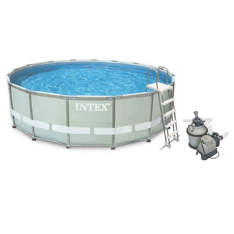 INTEX Bazén Frame Pool Set Ultra Rondo 549 x 132 cm, filtrace a schůdky 28336 INTEX Bazén Frame Pool Set Ultra Rondo 549 x 132 cm, filtrace a schůdky 28336