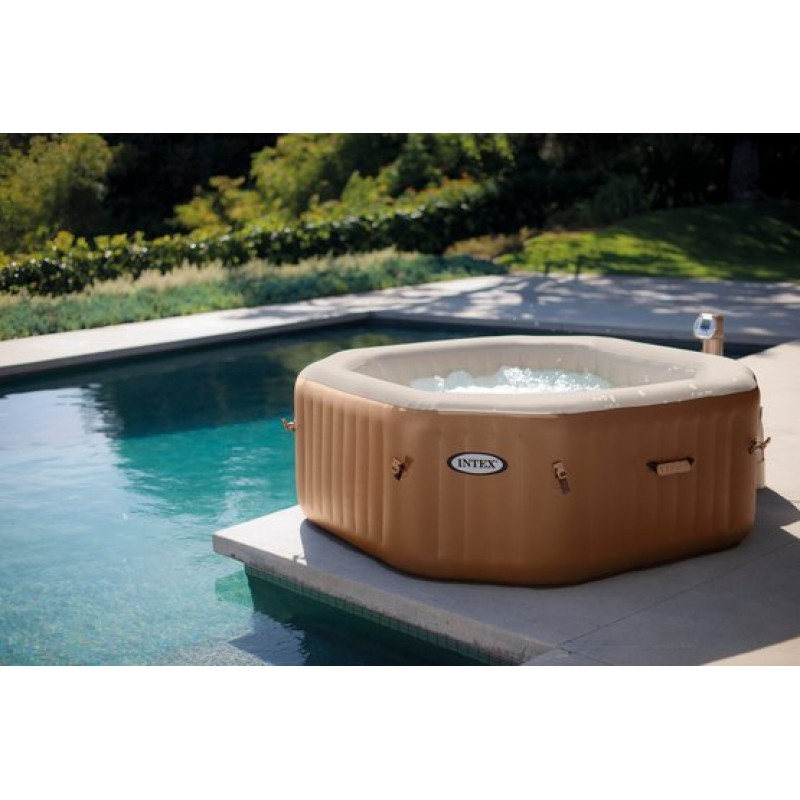 INTEX Pure SPA 79" Octagon s integrovanou ochranou proti vodnímu kameni 128414 INTEX Pure SPA 79" Octagon s integrovanou ochranou proti vodnímu kameni 128414