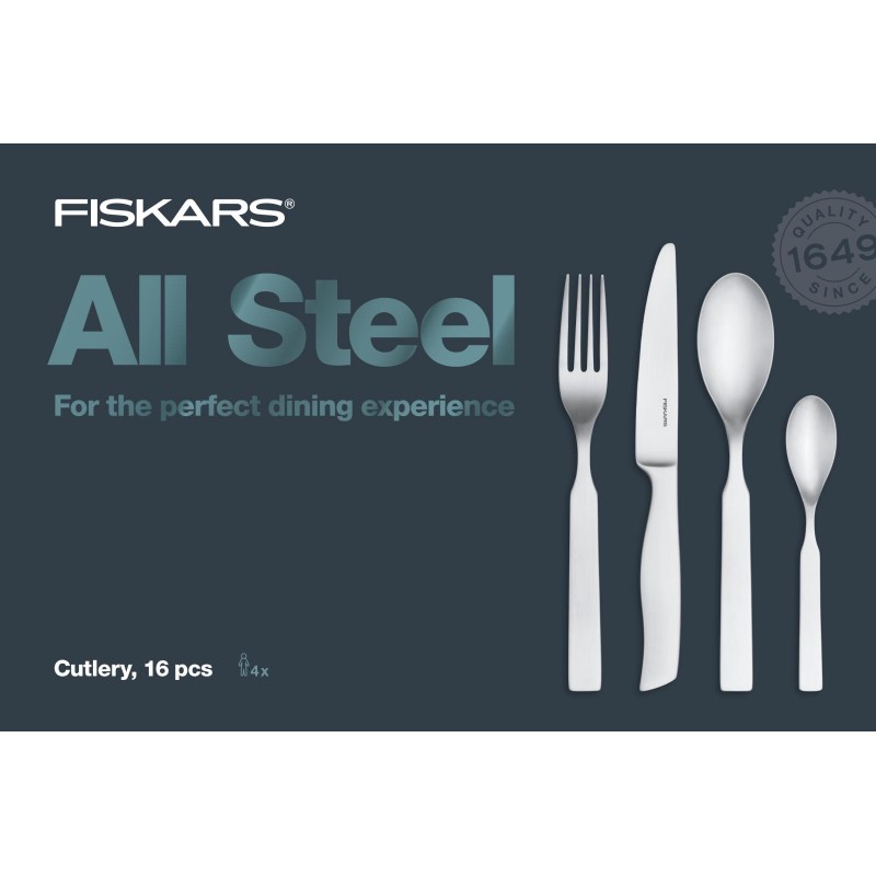 Fiskars Sada příborů All Steel, 16 ks 1054778