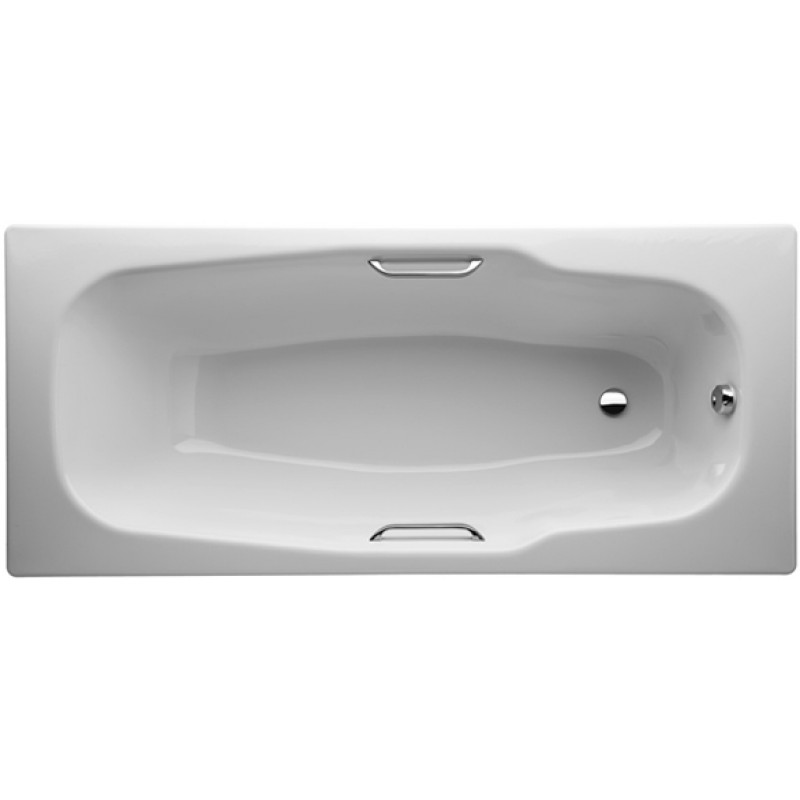 Jika PRAGA vana ocelová 170x80cm hladký povrch, bez madel H2343720000001