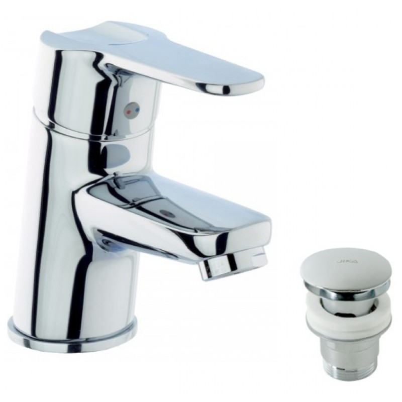 Jika TIGO Umývadlová batéria stojanková so zátkou Click-Clack chróm H3111810040041