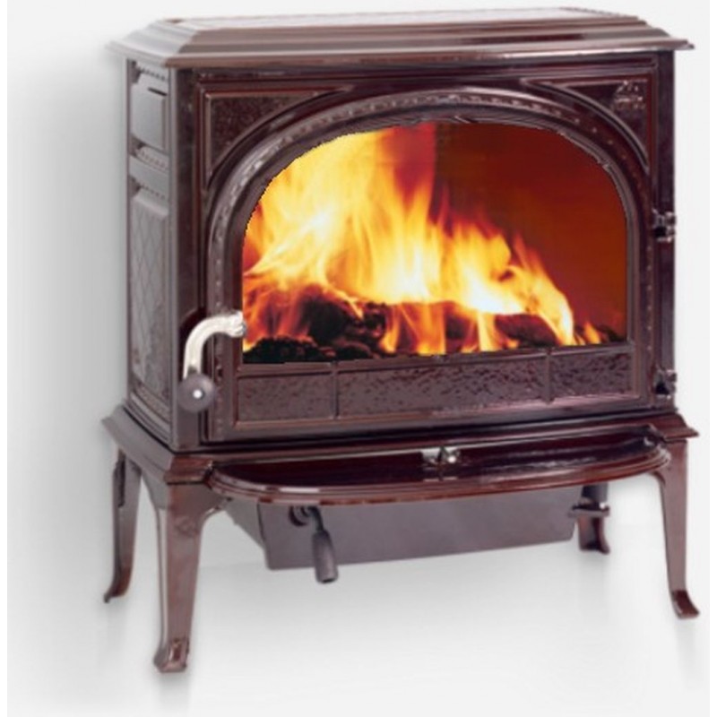 Jotul F 400 SE krbová kamna, hnědá majolika, dvířka bez ozdobných příček 30049853 Jotul F 400 SE krbová kamna, hnědá majolika, dvířka bez ozdobných příček 30049853