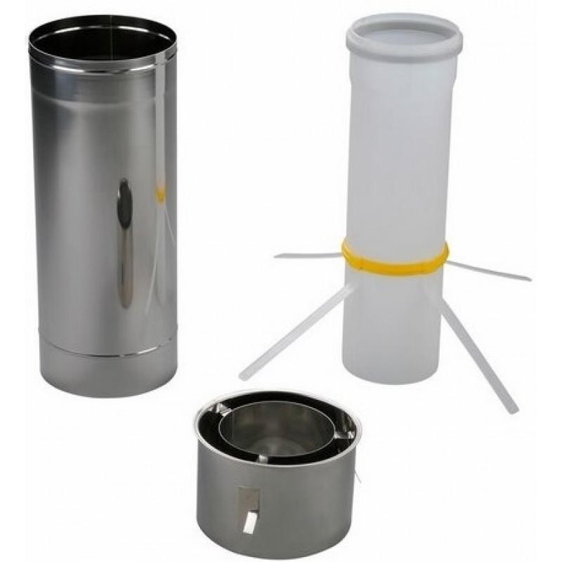 JUNKERS AZB 1336 Stěnový průchod 0,5 m pro DN 125, pro AZB 1331, nerez, 87090978