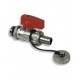 NOVASERVIS kulový kohout 3/4" vypouštěcí niklovaný JY136/20