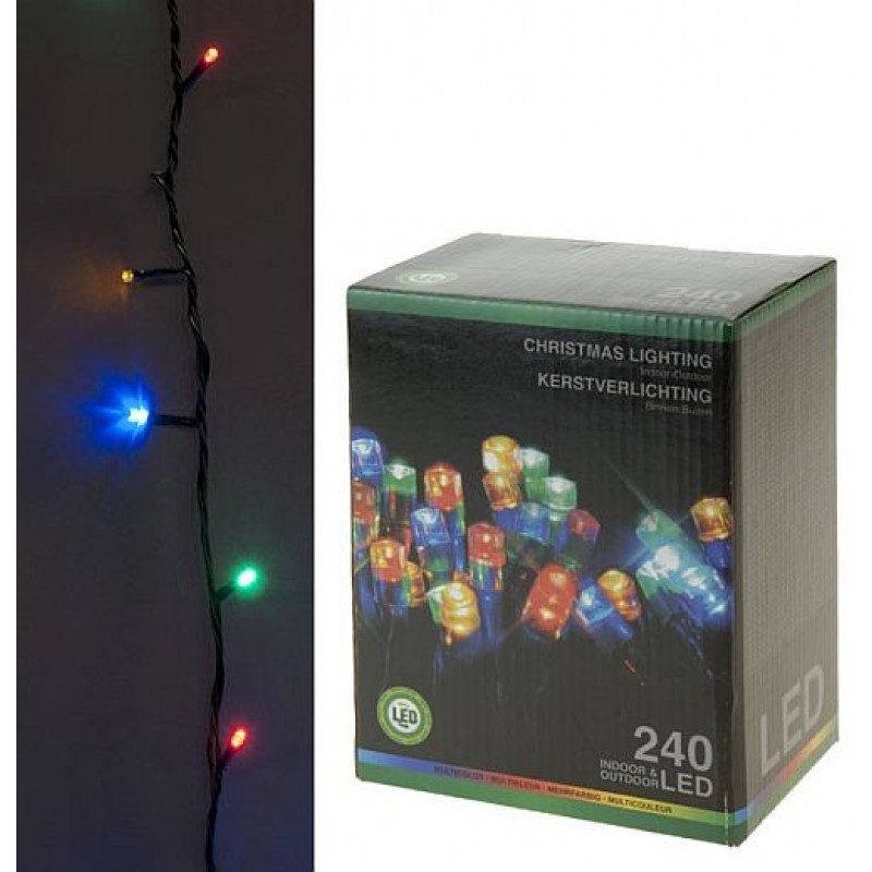 KAISERHOFF Světelný řetěz venkovní, 240 LED, barevný KO-AX8206040