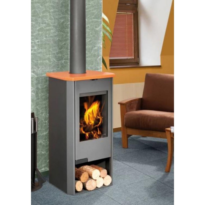 Romotop Tala 14 krbová kamna plech, keramika s teplovodním výměníkem 1 - 5,5 kW