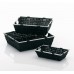 KELA Koš NOBLESSE PP plast, černý 33x25x10 cm KL-21092