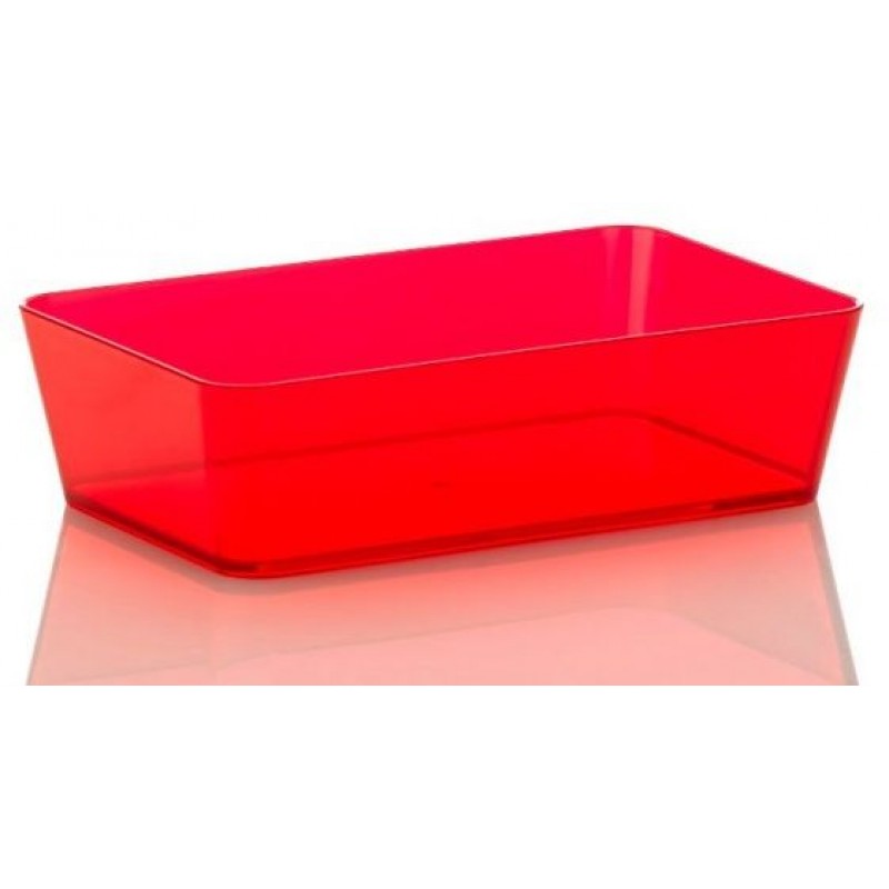 KELA Miska na kosmetické potřeby KRISTALL, červená KL-21956