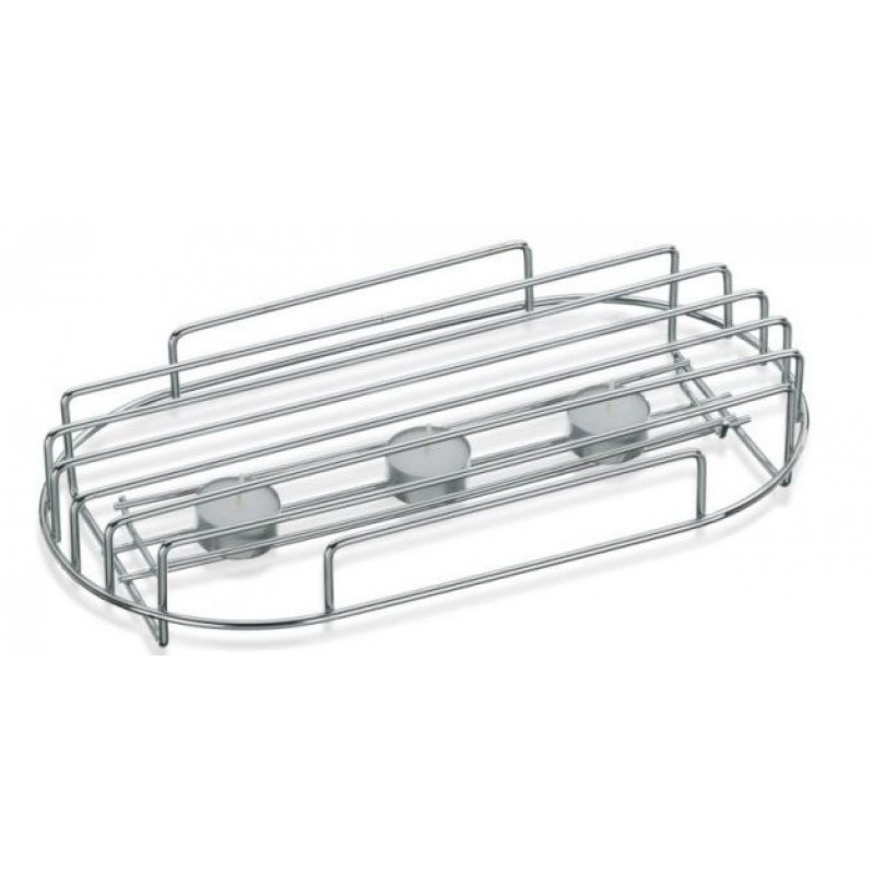 KELA Ohřívač na čajové svíčky MIRA chrom KL-17628