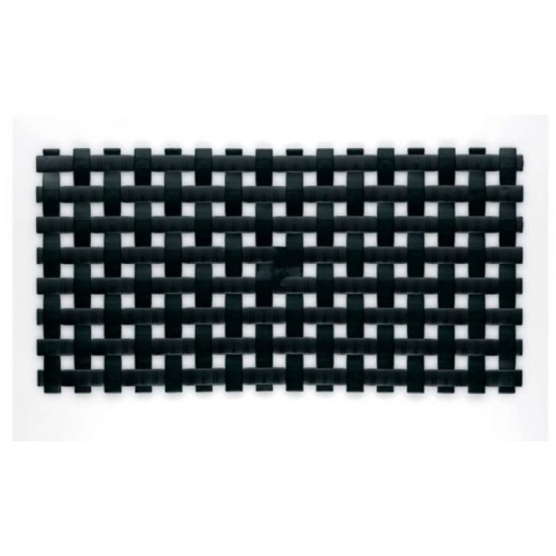 KELA protiskluzová podložka do vany 36x72cm SAMOS, PVC černá KL-21224