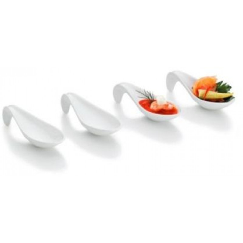 KELA Servírovací lžíce PETIT 4ks, porcelán KL-10986