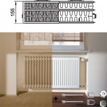 Kermi Therm X2 Profil-kompakt deskový radiátor pro rekonstrukce 33 554 / 1800 FK033D518