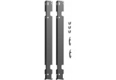 Kermi Sada stěnových konzilí (dlouhých) pro desková otopná tělesa Verteo, 1800 mm, bílá ZB02610002