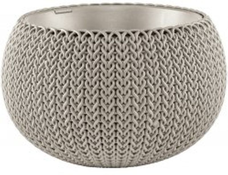 KETER COZIES M květináč 36 x 36 x 22,5cm, písková 17205456 KETER COZIES M květináč 36 x 36 x 22,5cm, písková 17205456