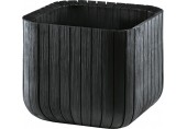 KETER CUBE PLANTER M Květináč, 30 x 30 x 30 cm, antracit 17202066