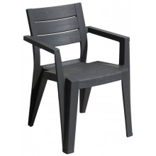 KETER JULIE Zahradní židle, 61,5 x 58,5 x 79 cm, grafit 17209497