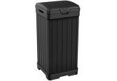 KETER BALTIMORE 125L Odpadkový koš, 41 x 41 x 87,4 cm, černá 17206192