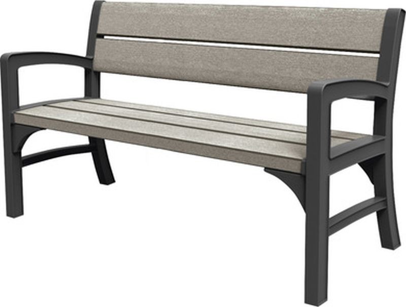 KETER MONTERO DOUBLE SEAT Zahradní lavice 120 x 62 x 89,5 cm, grafit/hnědošedá 17204654