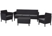 KETER SALEMO 3 SEATER Set zahradní, grafit/šedá 17205990