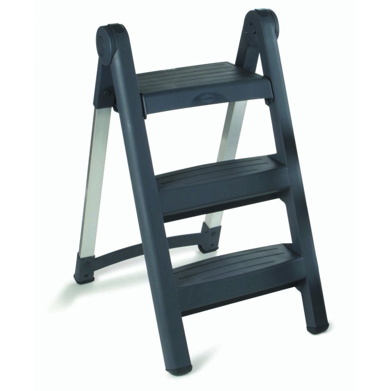 KETER plastové schůdky 3 STEP, šedá, 17307115