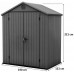 KETER DARWIN 6 x 4 zahradní domek, 190 x 121 x 221 cm, šedý 17210351 KETER DARWIN 6 x 4 zahradní domek, 190 x 121 x 221 cm, šedý 17210351
