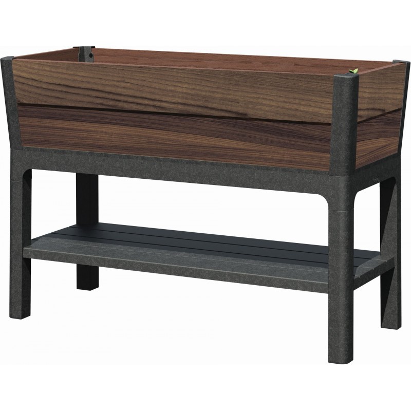 KETER DECO ELEVATED GARDEN BED Truhlík, 113 x 47,5 x 79,8 cm, walnut 17213340