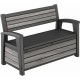 KETER DECO GARDEN BENCH 227L Úložná lavice, 133 x 61 x 89 cm, šedá 17213853