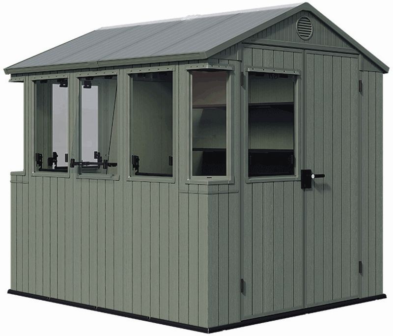 KETER POTTING SHED Zahradní domek 2v1, s podlahou, 190 x 244 x 221 cm, zelený 17213856