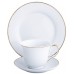 KAISERHOFF Jídelní sada talířů 18 ks porcelánová KH-12180001
