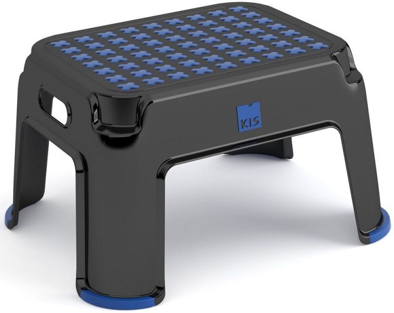 KIS PREMIUM Plastová stolička 36x43x24cm černá/modrá