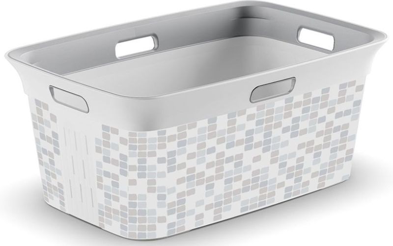 KIS CHIC BASKET MOSAIC 45L koš na čisté prádlo 59x39x27cm