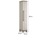 KIS EXCELLENCE HIGH 1 DOOR skříň 33x45x182cm béžová